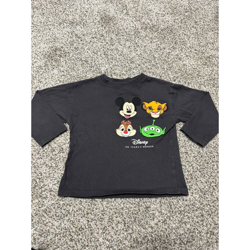 Zara Disney 100 Years of Wonder Baby Long Sleeve Shirt, Size 18-24 Months